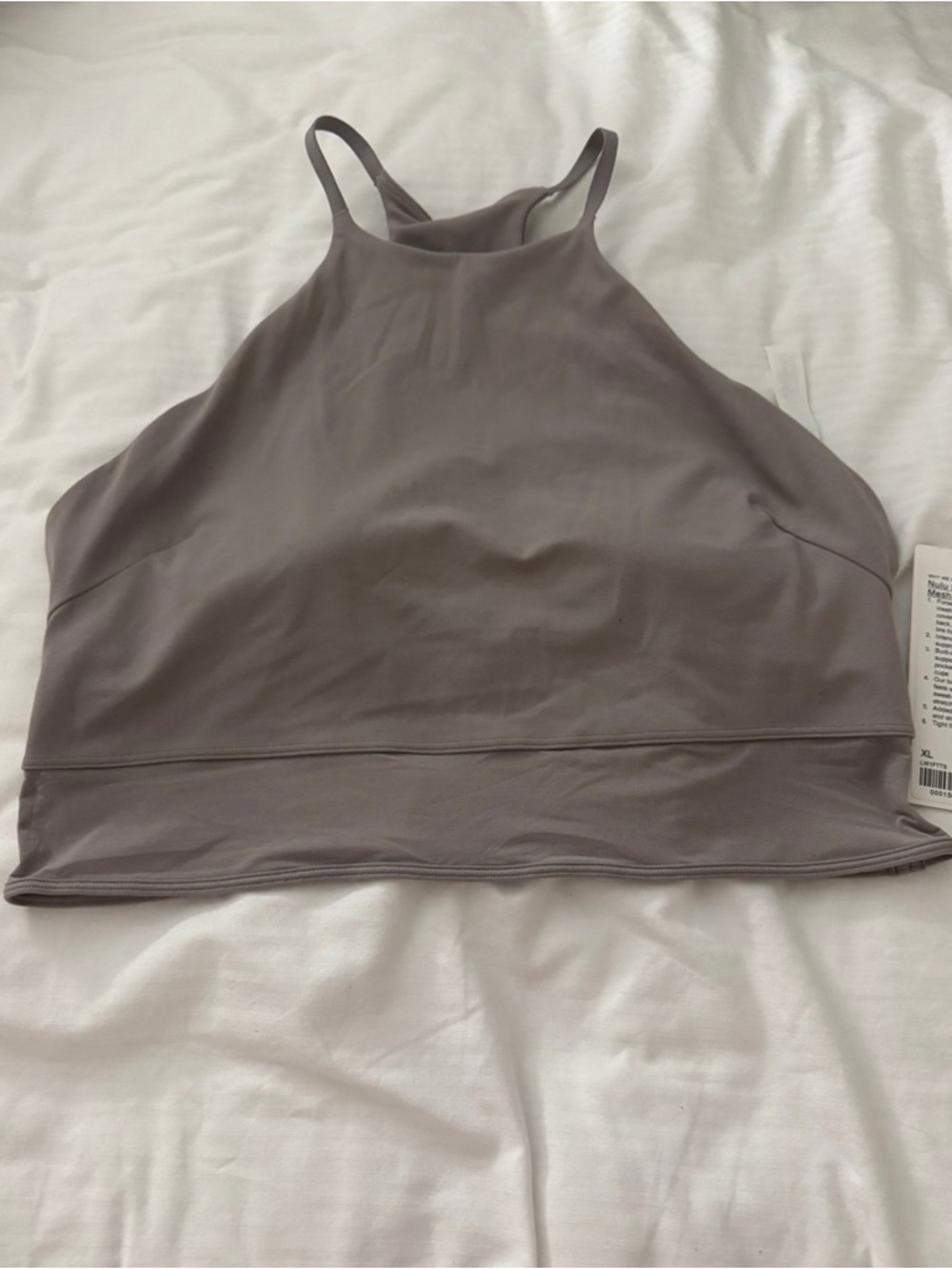 NWT LULULEMON NULU HIGH NECK MESH HEM TANK SIZE XL